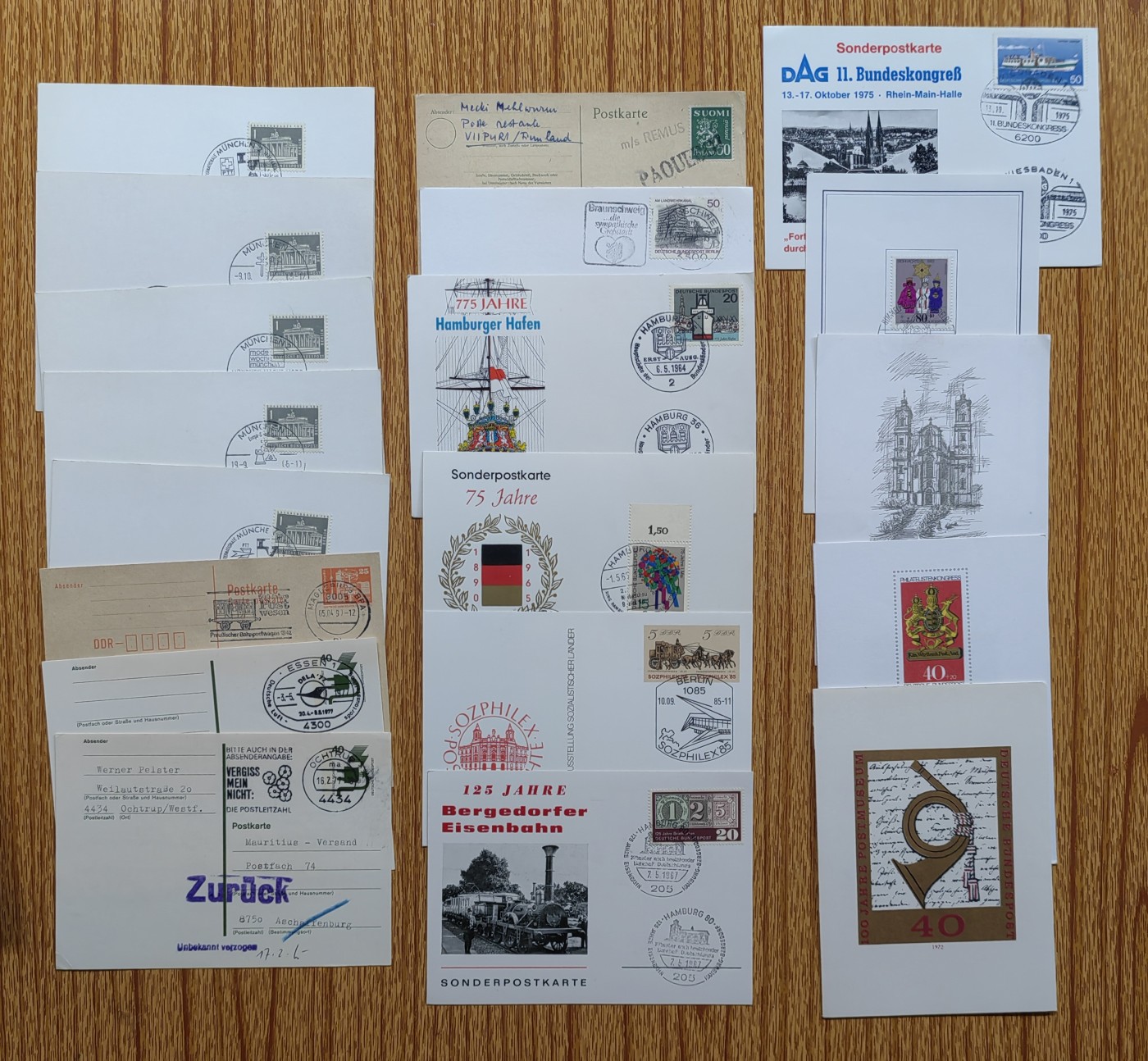 邮折专场第⑥场（秒杀场） 邮戳片一组19张（秒杀）