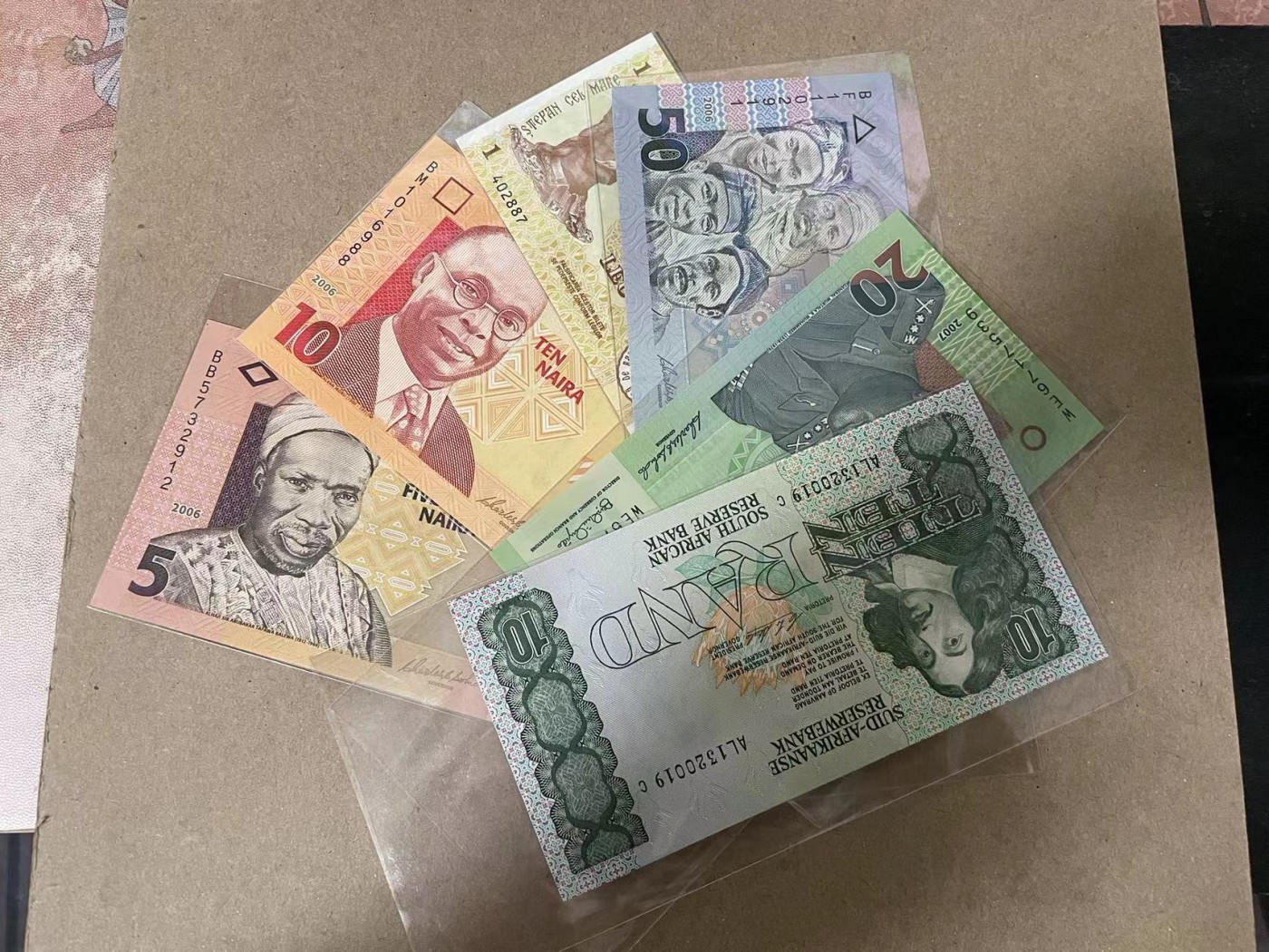 【Blue Auction】✨世界纸币精拍第369期【精】 【一组6张】南非、尼日利亚、摩尔多瓦纸币一组 全新UNC