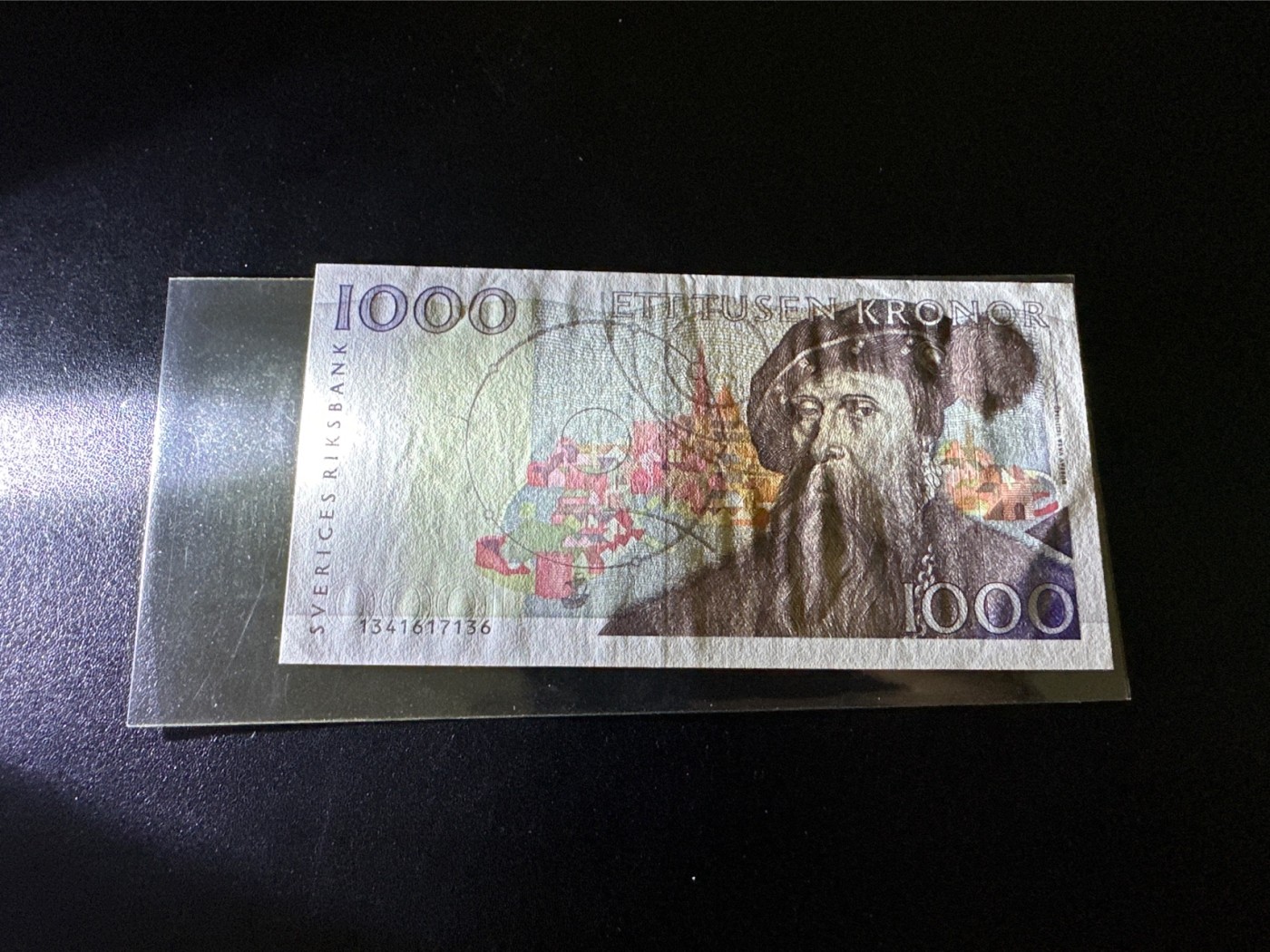 《外钞收藏家》第二百九十七期（连拍第二场）（欧洲五国专场） 瑞典1991年1000克朗 初版 全新UNC