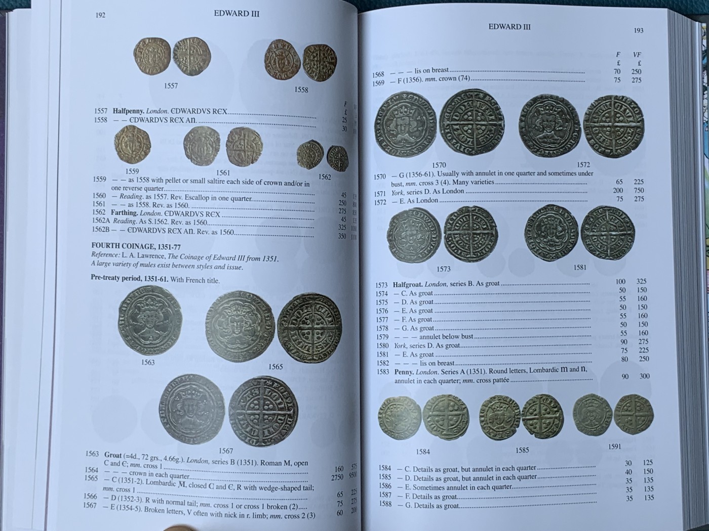 《竞宝斋》第196场-周日，周一 2场 (全场包邮) 2023版斯宾克英国钱币标准目录，评级公司的目录编号来源之一，收录从公元前150年-1971年间的英国钱币