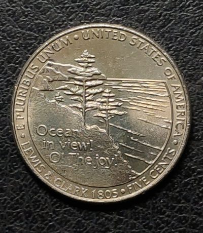 外国普制、纪念币专场 - 2005年美国刘易斯和克拉克探险二百周年、看海5分纪念币