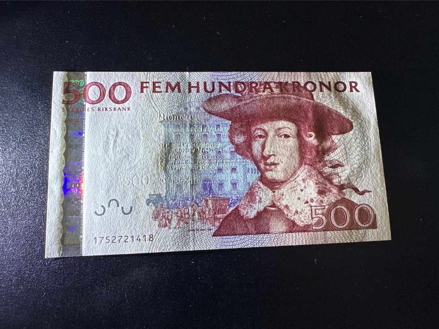 《外钞收藏家》第二百九十七期（连拍第二场）（欧洲五国专场） 瑞典2001年500克朗 再版 全新UNC