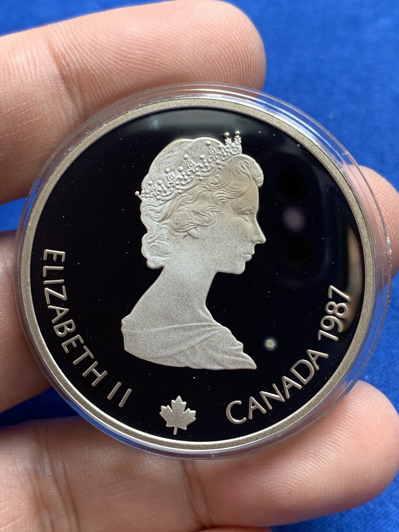 《竞宝斋》第196场-周日，周一 2场 (全场包邮) 加拿大卡尔加里冬奥会高台跳雪银币