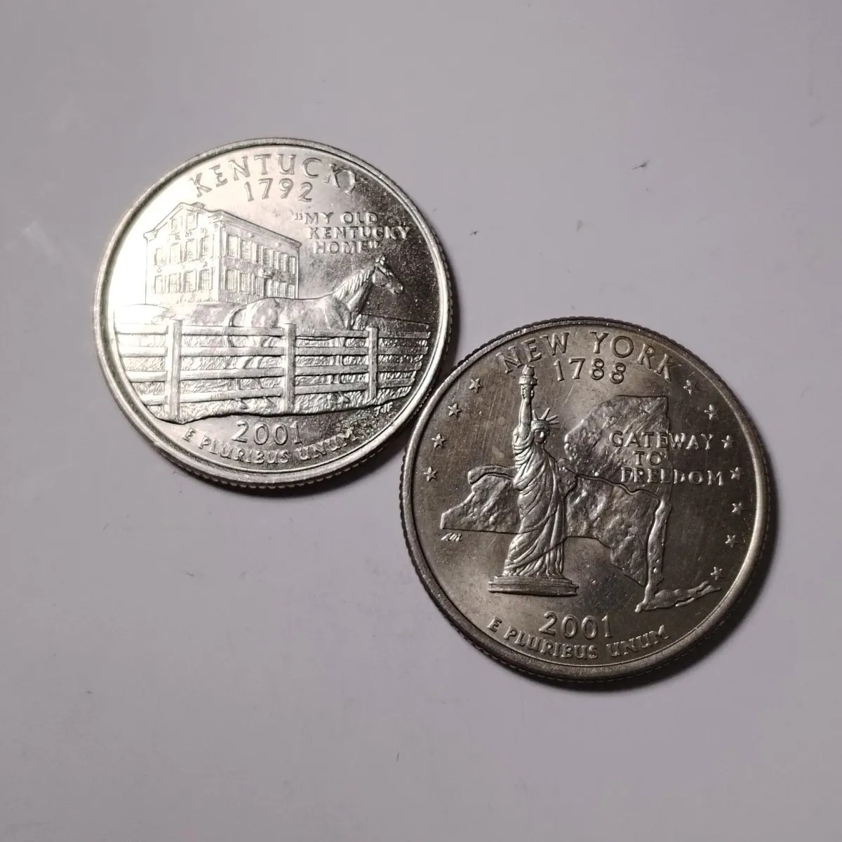 230910专场 美国洲币一组2枚,保真按图发货3908