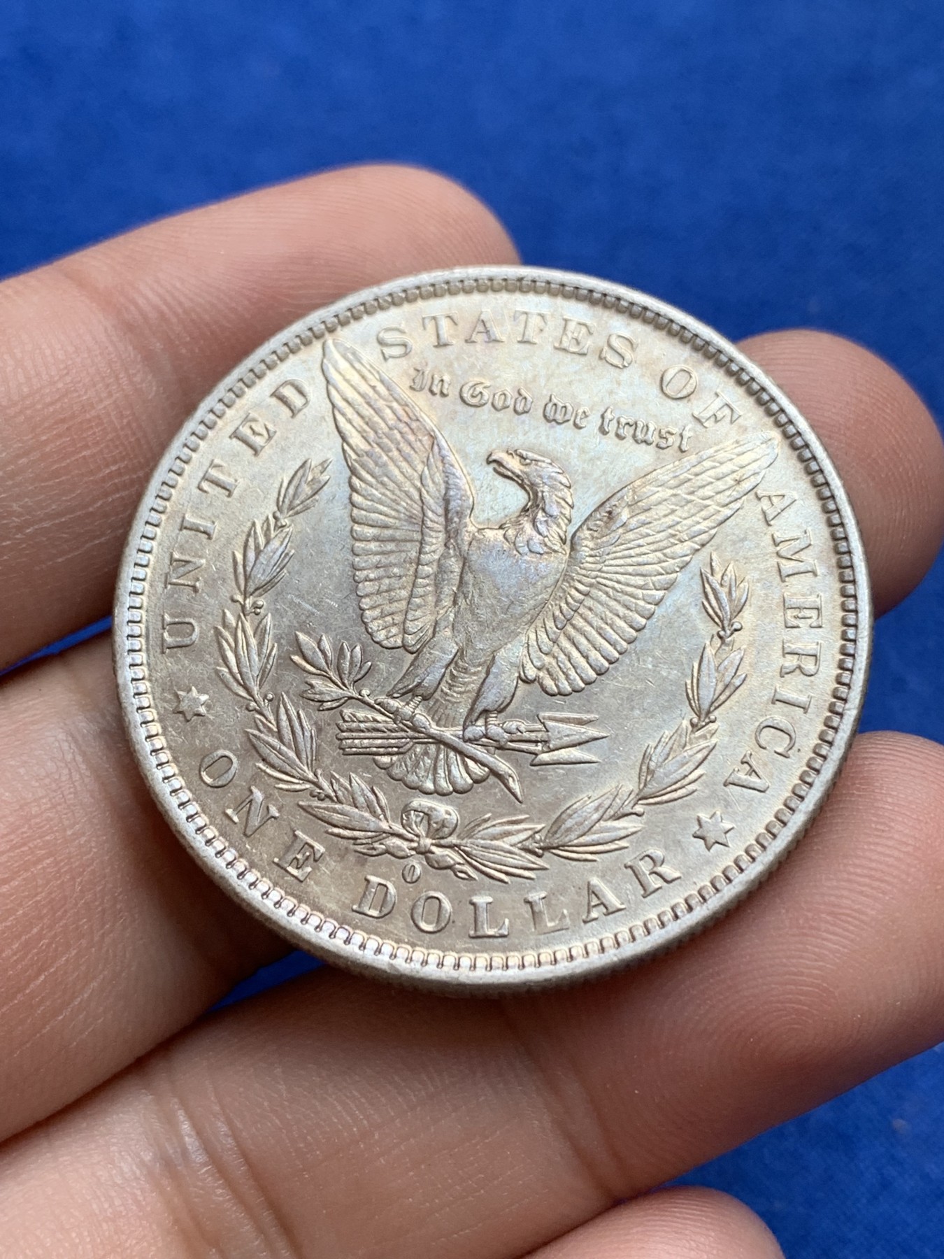 《竞宝斋》第196场-周日，周一 2场 (全场包邮) 美国1881年摩根1美元大银币 细节不错