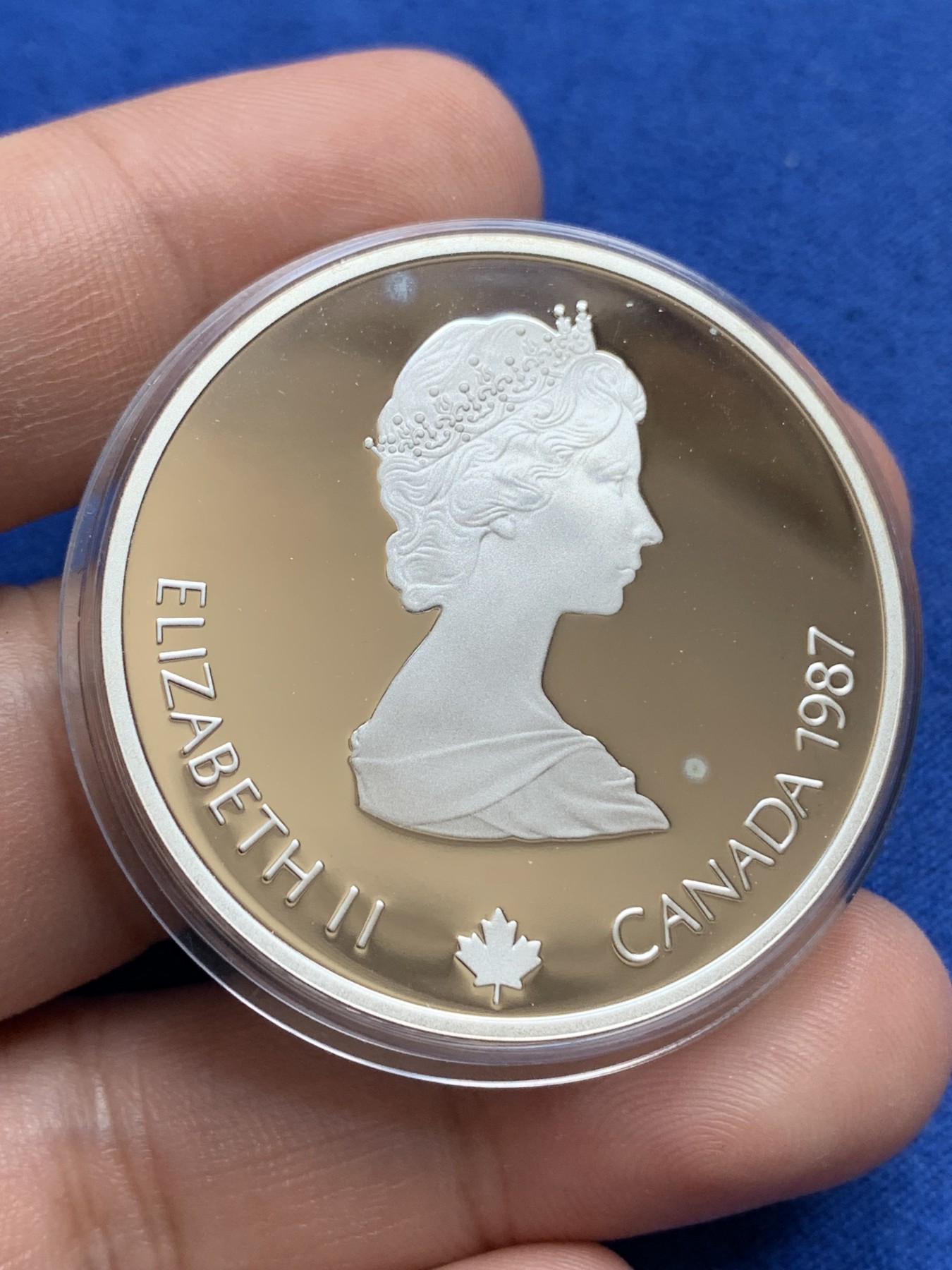 《竞宝斋》第196场-周日，周一 2场 (全场包邮) 加拿大卡尔加里冬奥会高台跳雪银币