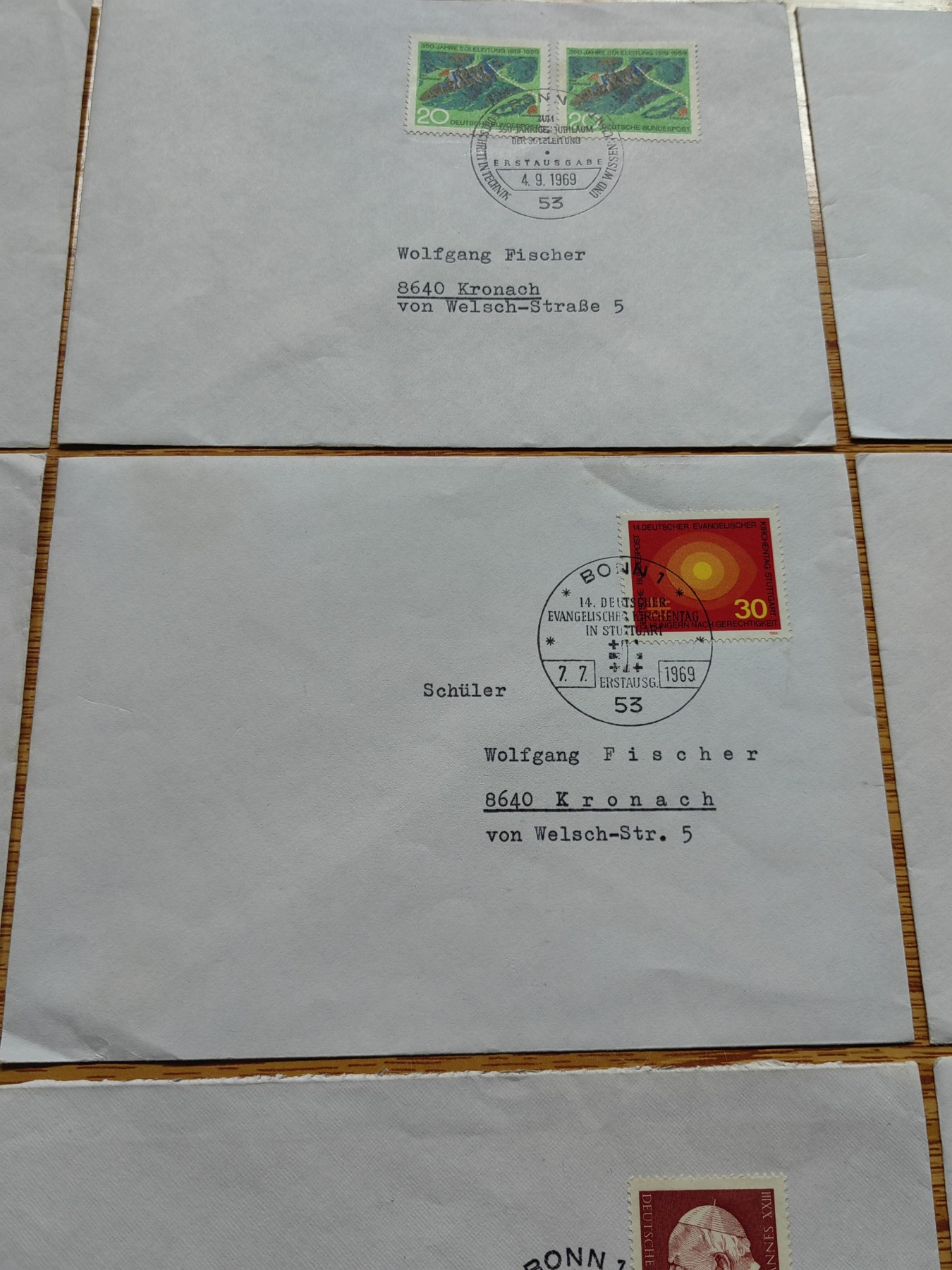 外国邮品第⑦场（秒杀） 德国60年代纪念邮封9个（秒杀）