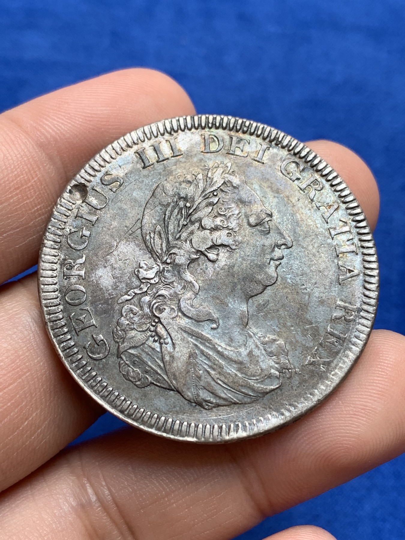 《竞宝斋》第196场-周日，周一 2场 (全场包邮) 英格兰银行1804年5先令大银币  少见品种   状态不错