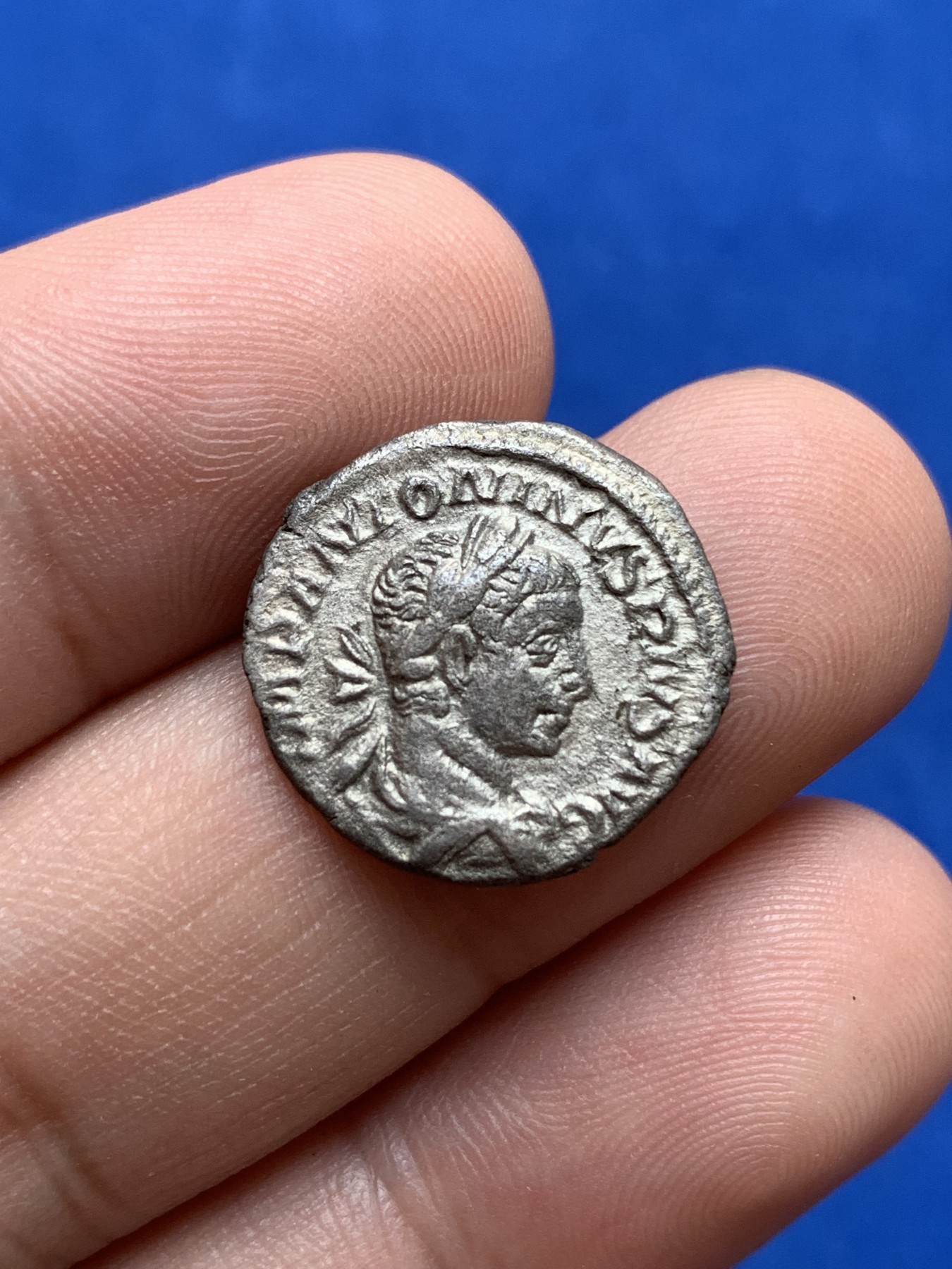 《竞宝斋》第196场-周日，周一 2场 (全场包邮) 公元218-222年 古罗马皇帝埃拉伽巴路斯银币 著名昏君 2.47g