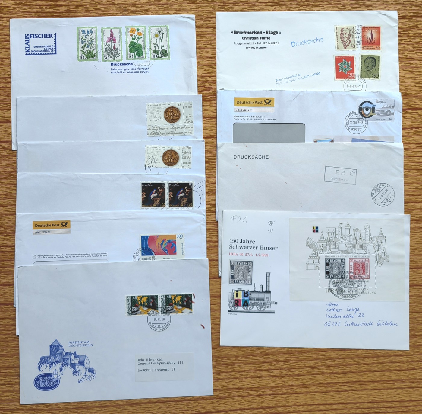 外国邮品第⑦场（秒杀） 奥地利&德国大型邮封10个（秒杀）