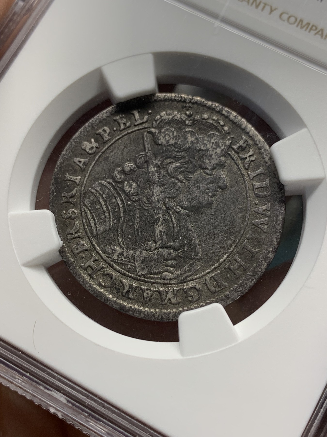 《竞宝斋》第196场-周日，周一 2场 (全场包邮) NGC VFD 波兰立陶宛1679年18G银币