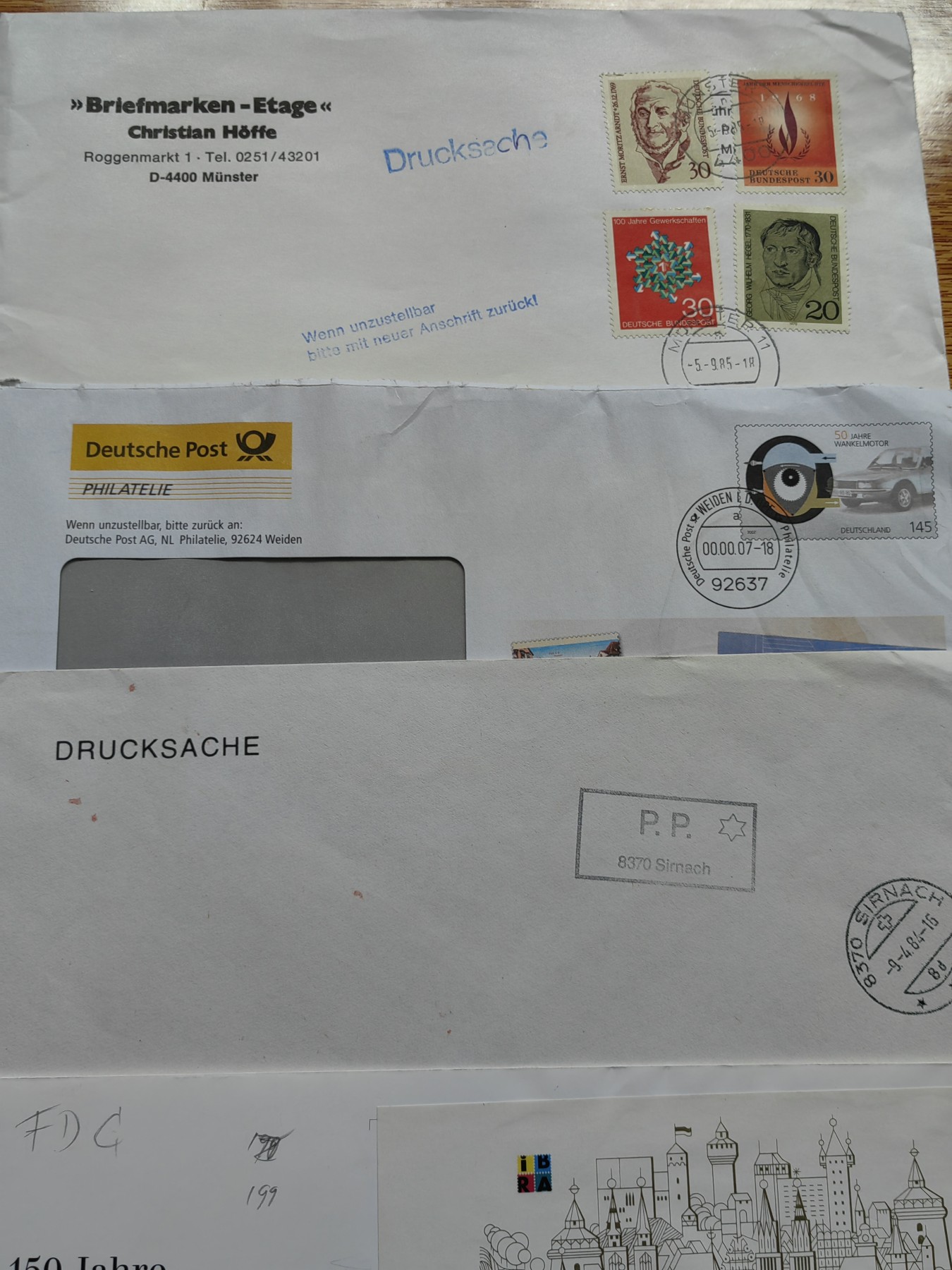 外国邮品第⑦场（秒杀） 奥地利&德国大型邮封10个（秒杀）