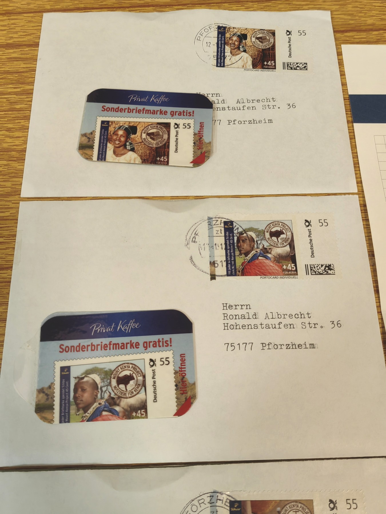 外国邮品第⑦场（秒杀） 德国含信纸的邮封（秒杀）