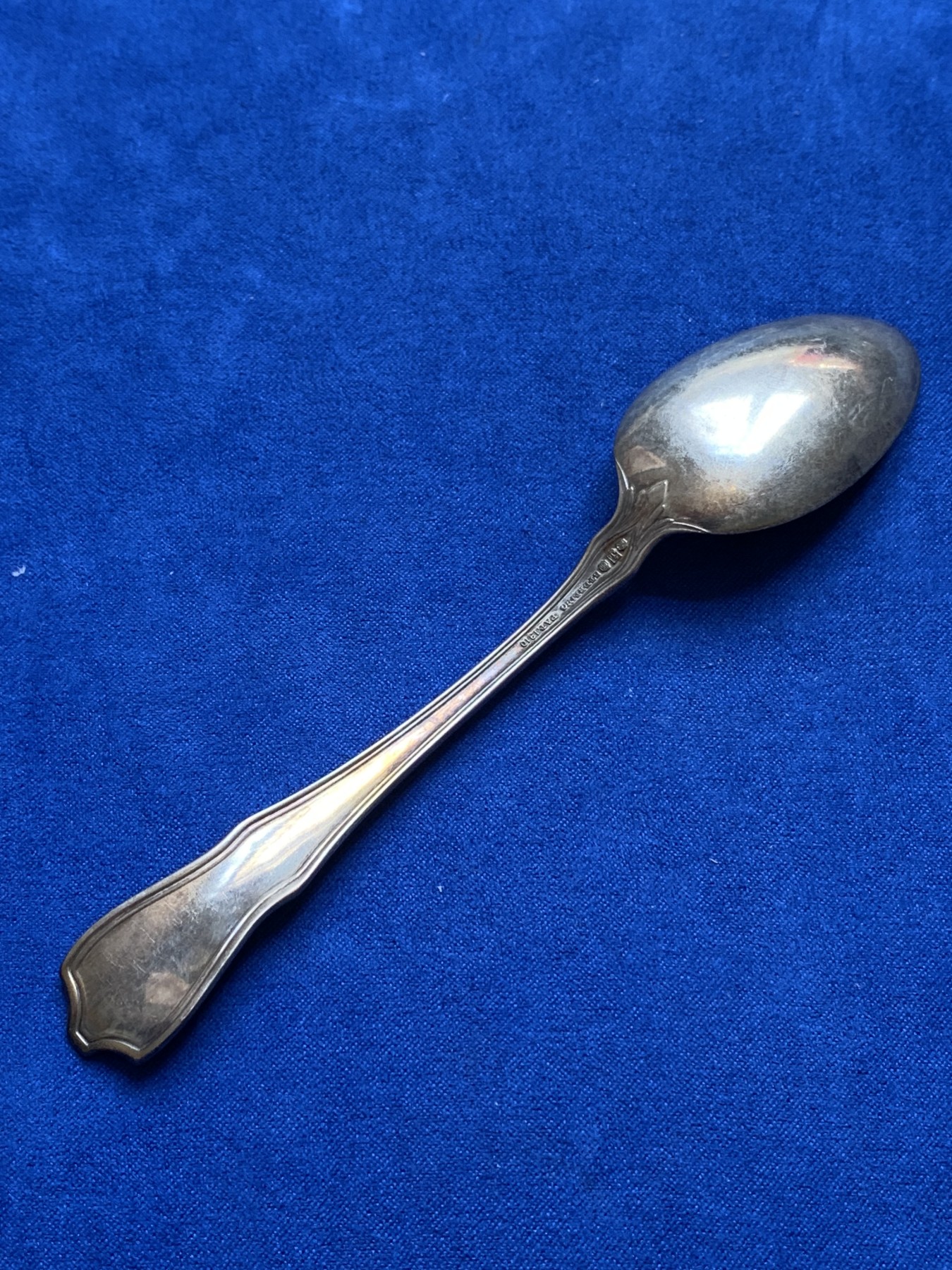 《竞宝斋》第196场-周日，周一 2场 (全场包邮) 1910古董花卉925银勺 14cm 16g