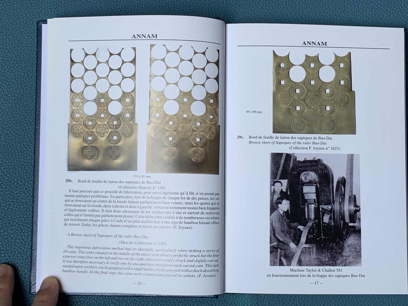 《竞宝斋》第196场-周日，周一 2场 (全场包邮) 法属印支硬币和代用币目录 包含东南亚地区各国法国占领时期发行货币，坐洋，大小富，鹿头等均在其中，图片清晰详尽，值得收藏 塑封拆出