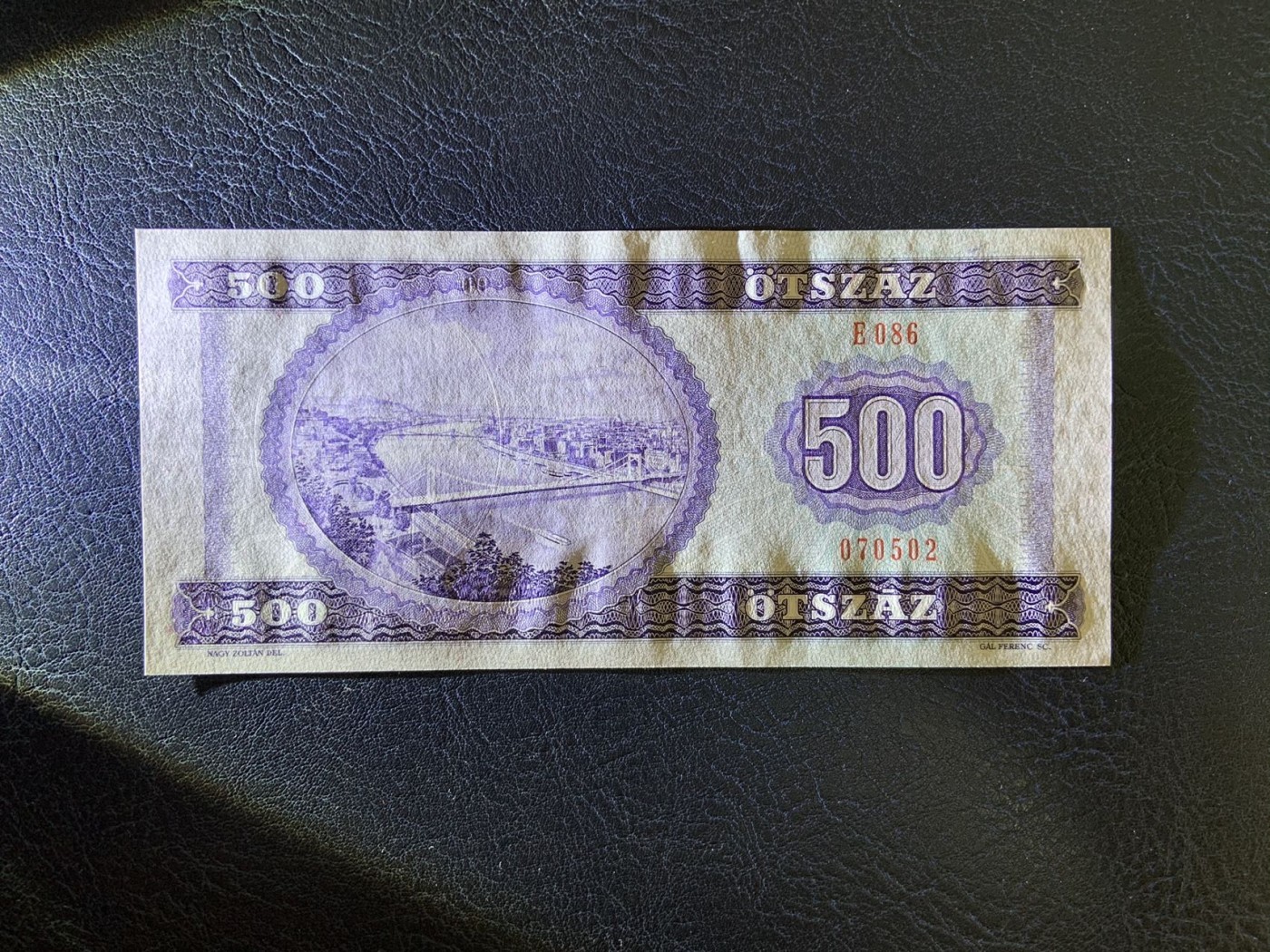 收藏联盟Quantum Auction 第288期拍卖 (已更新) 匈牙利1990年500福林 品相全新UNC 高面值 匈牙利20世纪最伟大的抒情诗人奥第.安德烈