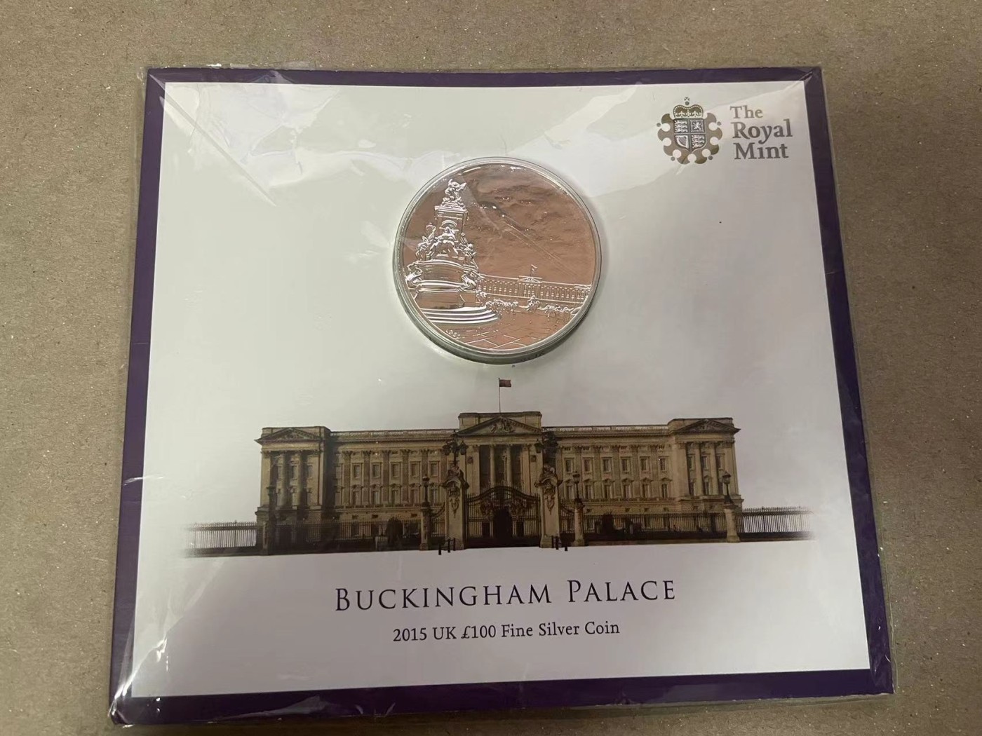 【Blue Auction】✨世界纸币精拍第370期——莫总专场XXIX 【原装带册】英国2015年100英镑白金汉宫2盎司加厚纪念银币