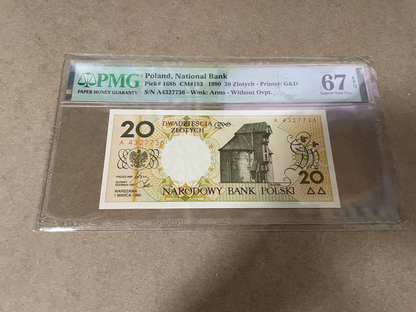【Blue Auction】✨世界纸币精拍第370期——莫总专场XXIX 波兰 1990年20兹罗提 PMG67EPQ