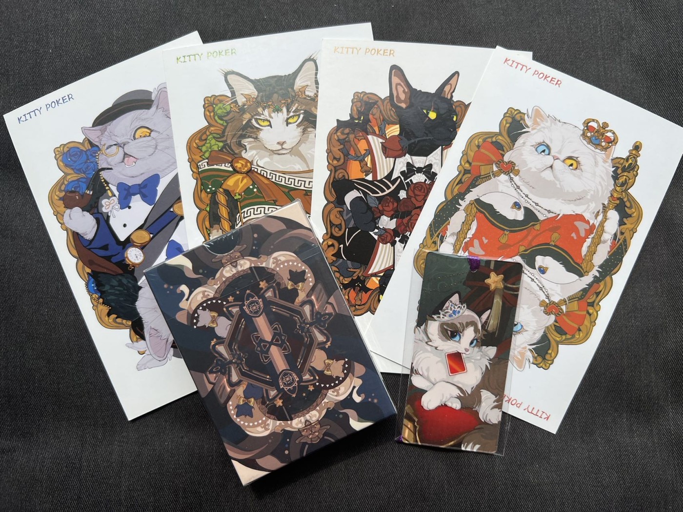 【随心卡拍】收藏卡拍卖【第5期】 猫猫扑克+明信片4张 全新未拆