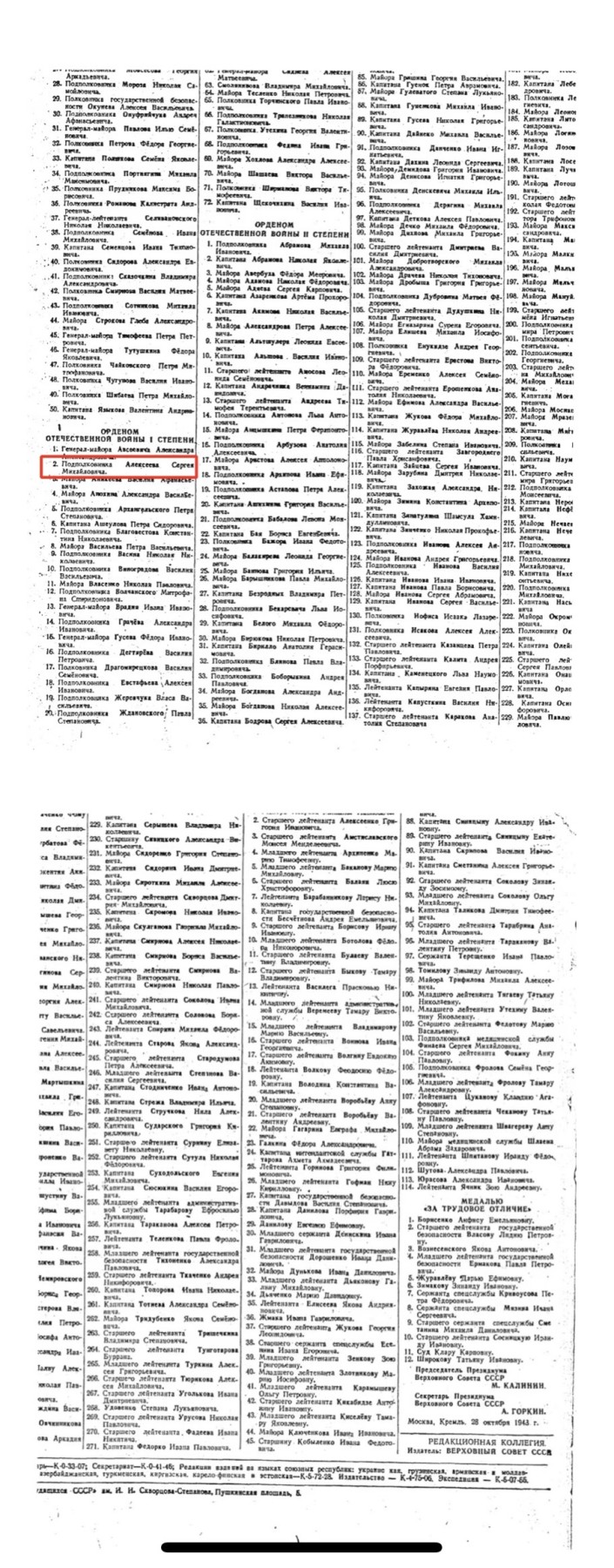 大猫徽章拍卖232期 苏联43一卫一对 同一人获得 档案齐全 银轮