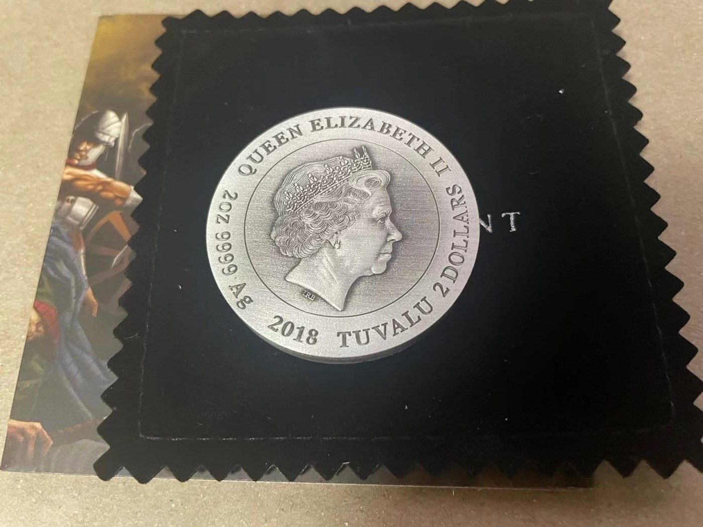 【Blue Auction】✨世界纸币精拍第370期——莫总专场XXIX 【原装带盒】图鲁瓦2018年 罗马军团2盎司仿古纪念银币 发行量2000枚