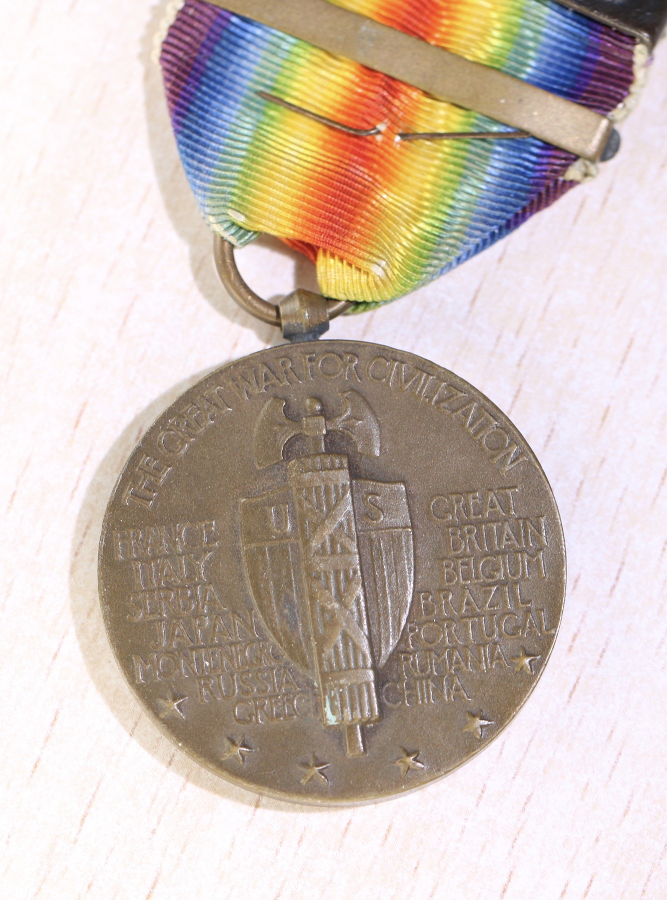 大猫徽章拍卖232期 美国一战胜利等 纪念章一组 