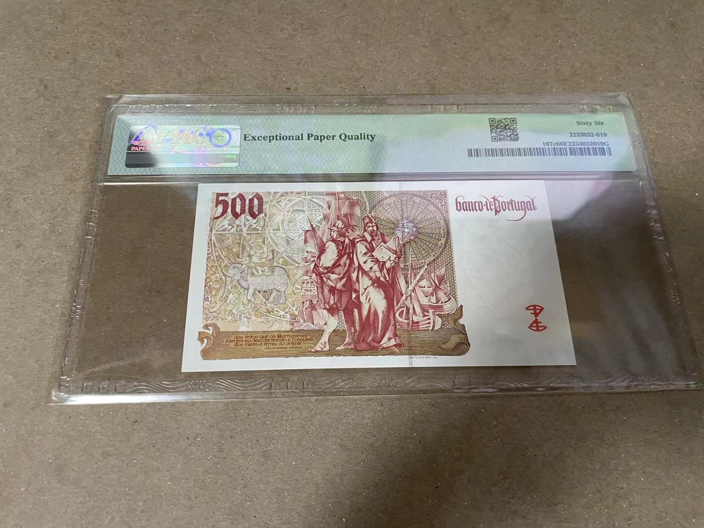 【Blue Auction】✨世界纸币精拍第370期——莫总专场XXIX 葡萄牙 2000年500埃斯库多 PMG66EPQ 