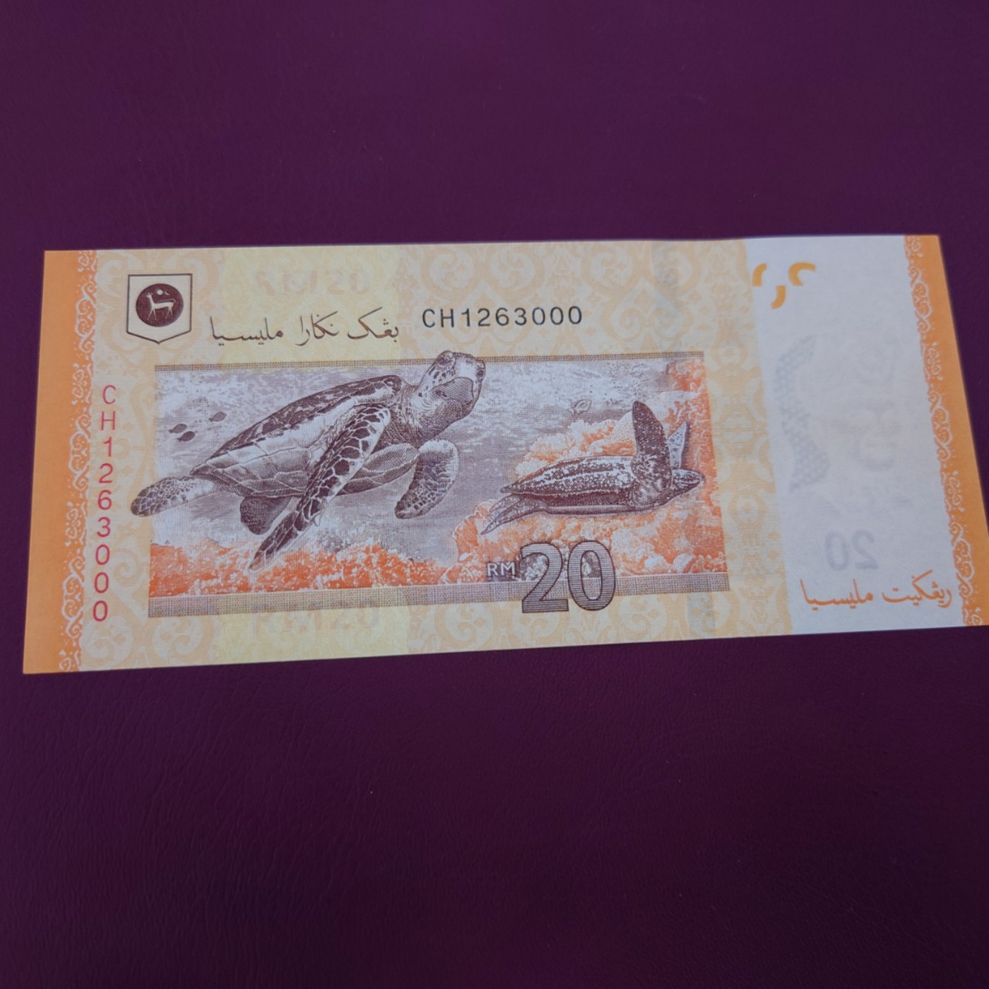 【世界钱币】精选微拍第68期暨2023年第十五期 各类豹子狮子老虎号超低价起拍【早出价很可能最终就得了】 马来西亚20林吉特 无47豹子号000 全新绝品