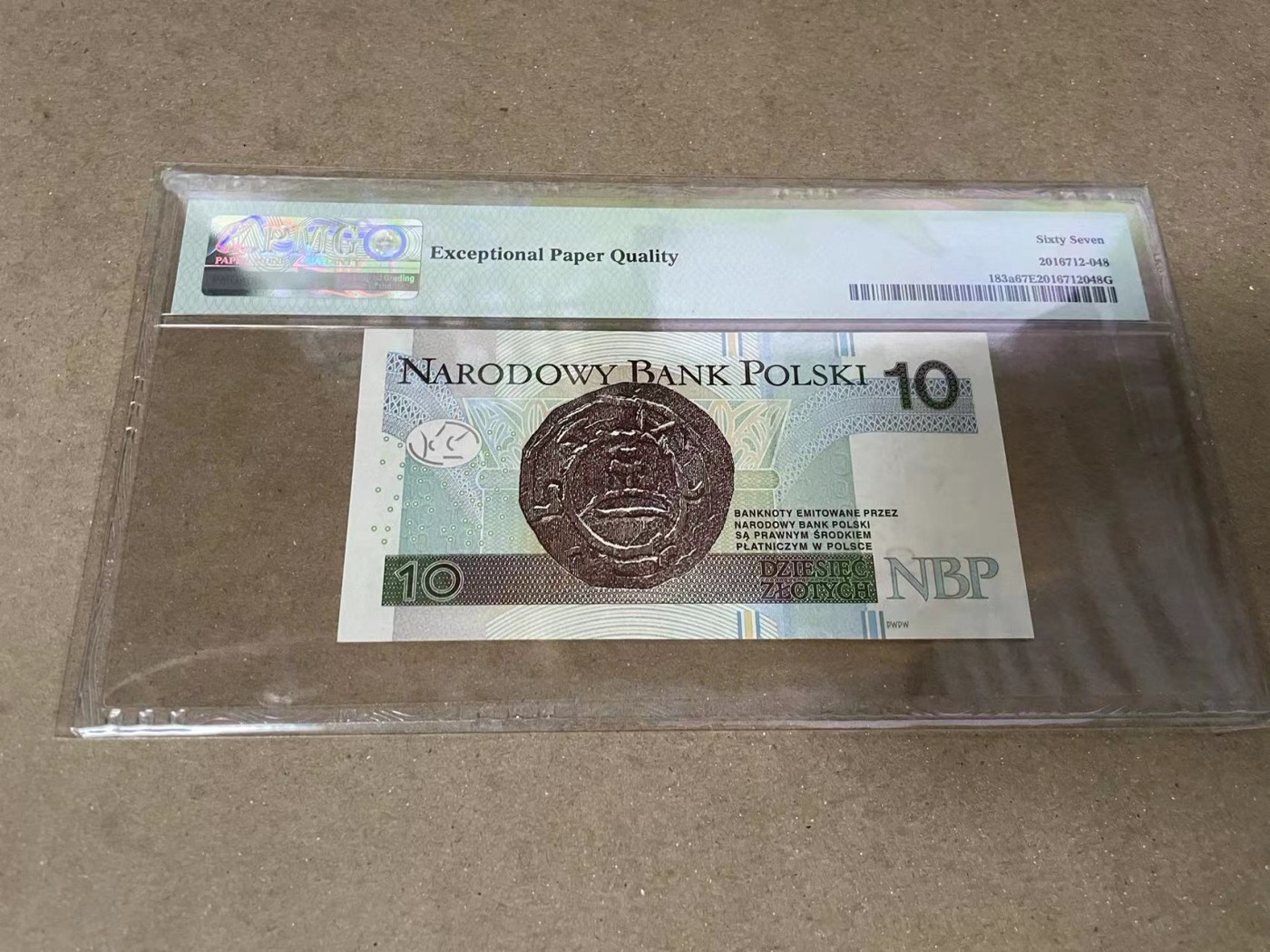 【Blue Auction】✨世界纸币精拍第370期——莫总专场XXIX 【AA冠】波兰 2012年10兹罗提 PMG67EPQ 