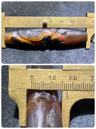 精美亚光高玉化巴西玛瑙手工俏色巧雕雄鹰吊坠（把件）一个！ 精美亚光高玉化巴西玛瑙手工俏色巧雕雄鹰吊坠（把件）一个！