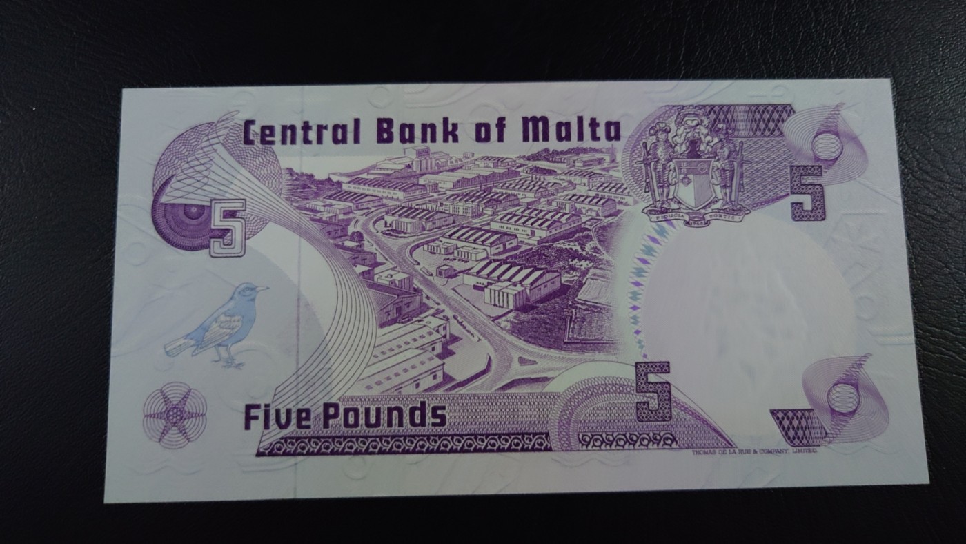 【世界钱币】精选微拍第69期暨2023年第十六期 多款纸币裸钞超低价起拍(第一场) 1967年马耳他5镑 全新绝品无4 居中很好