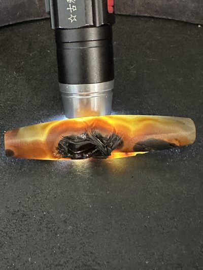 精美亚光高玉化巴西玛瑙手工俏色巧雕雄鹰吊坠（把件）一个！ 精美亚光高玉化巴西玛瑙手工俏色巧雕雄鹰吊坠（把件）一个！