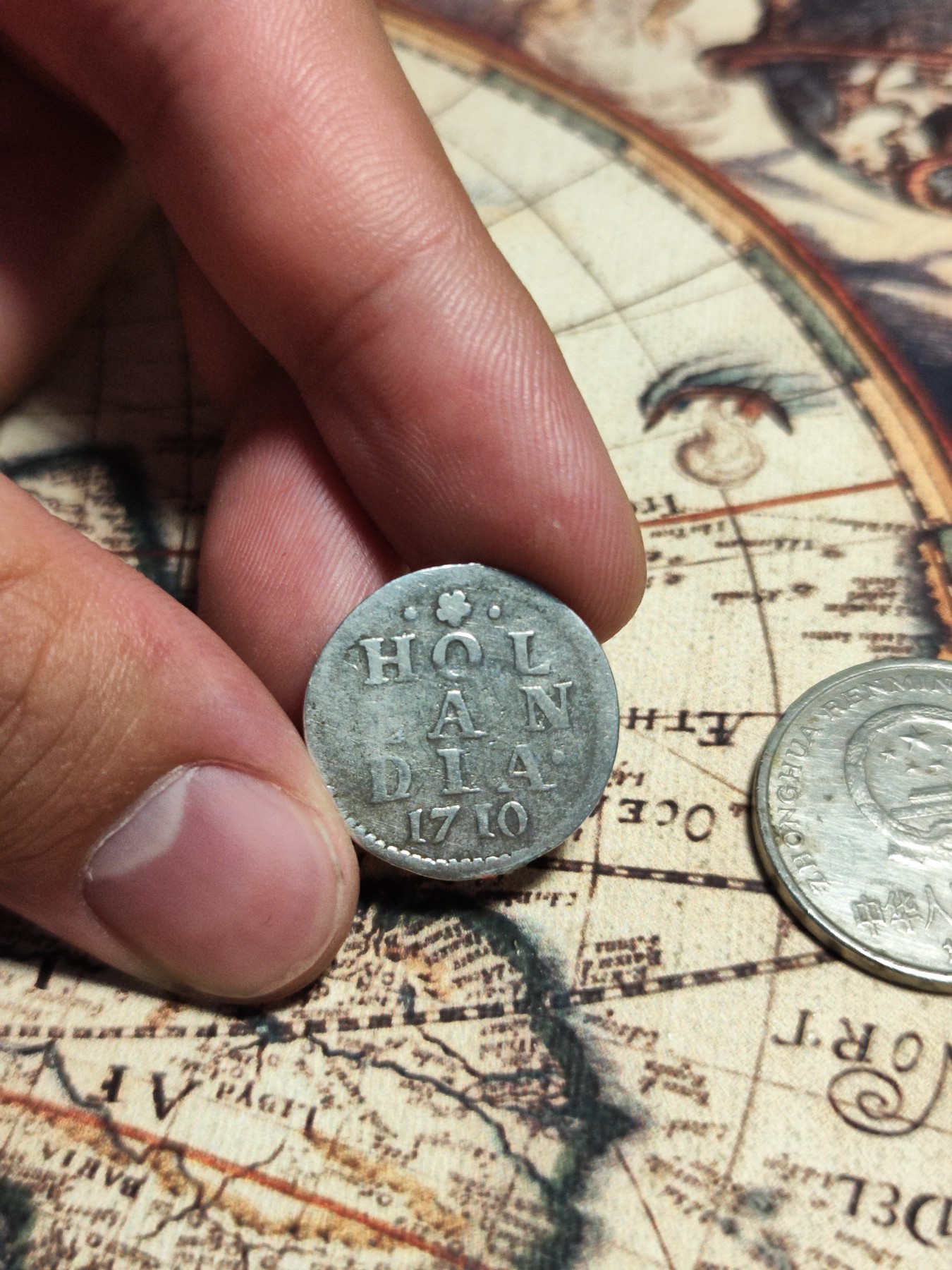 【大巴扎】第12回：欧洲金银币，美洲银币，美国银币，丝路钱币（全场包邮） 荷兰1710年2S狮子小银币，10年代，跨越百年、荷兰最经典的一款钱币。最强盛时期、除本土外、也直接流通使用于各荷属殖民地