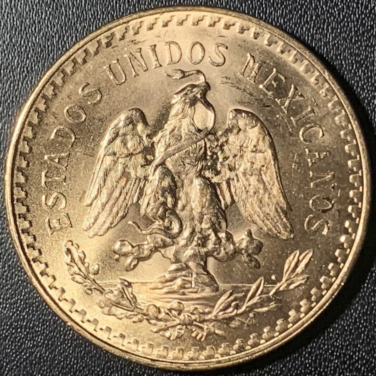 紫瑗钱币——第303期拍卖 墨西哥 1947年 胜利女神 50比索 41.66克 0.9金 UNC