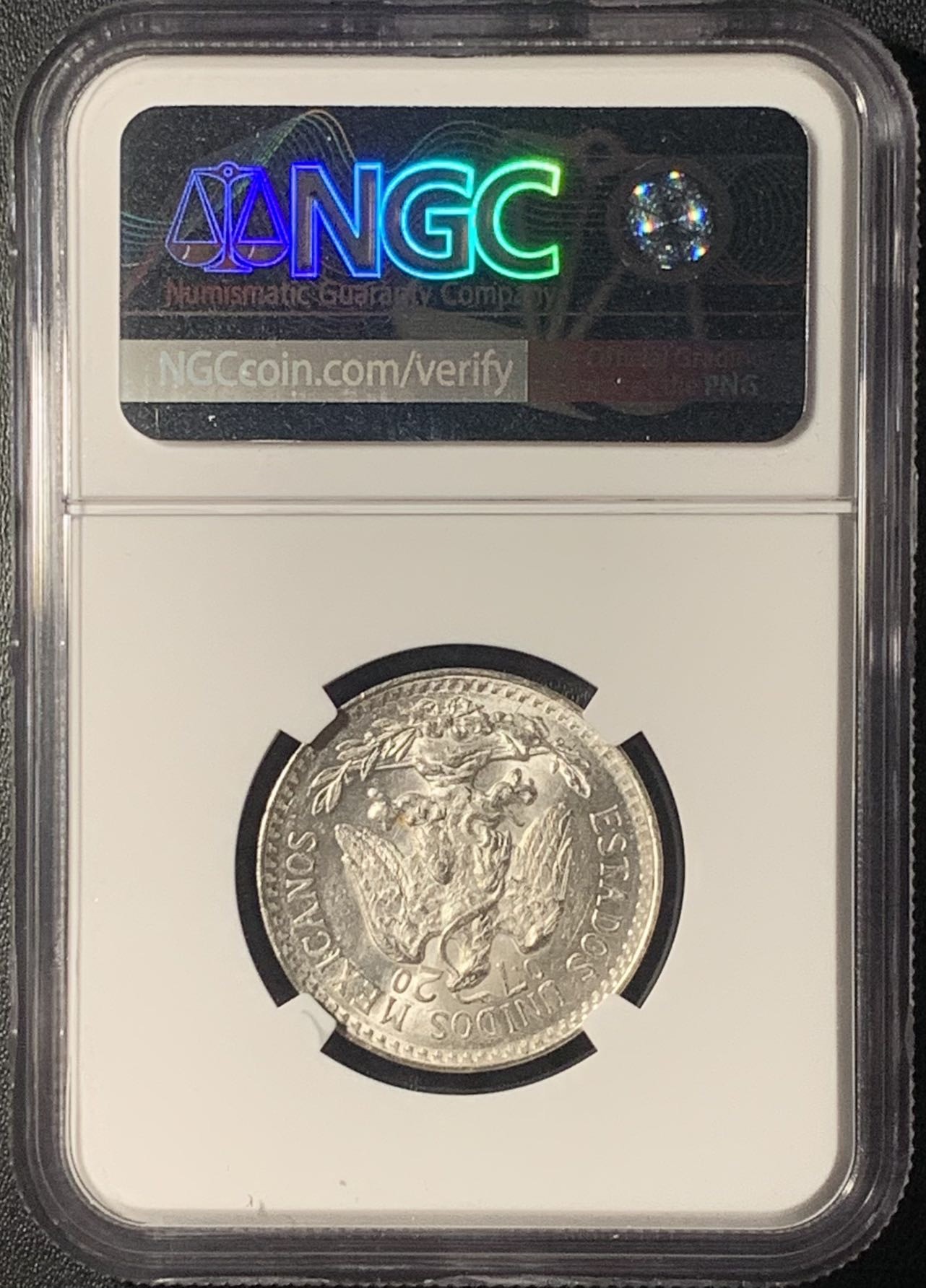 紫瑗钱币——第303期拍卖 墨西哥 1944年 M版 鹰洋 50分 银币 NGC MS64