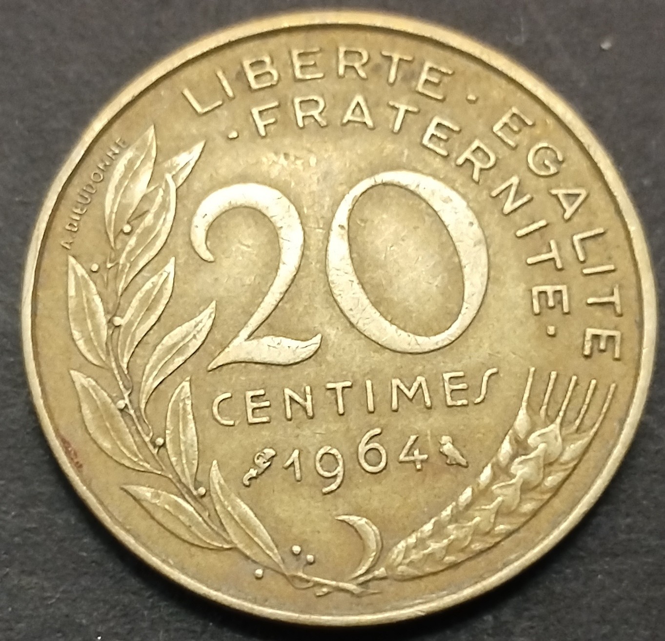 初雪钱币专场第八期（接受代拍服务） 1964年法国20分