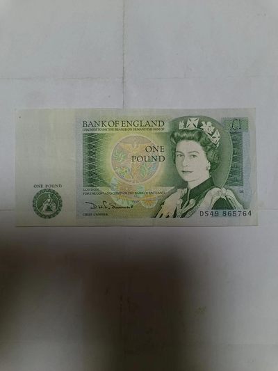 【20230914】非全新纸币第六十五场 - 英国D序列1镑，好品