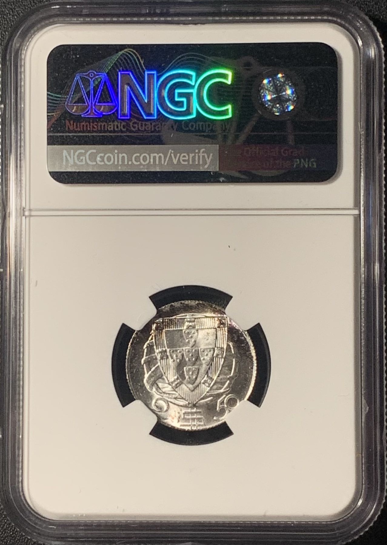 紫瑗钱币——第303期拍卖 葡萄牙 1951年 帆船 2.5埃斯库多 银币 NGC MS65
