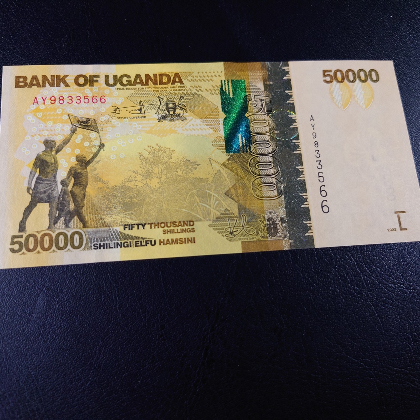 【世界钱币】精选微拍第69期暨2023年第十六期 多款纸币裸钞超低价起拍(第一场) 2022年乌干达50000 全新绝品无47双尾66