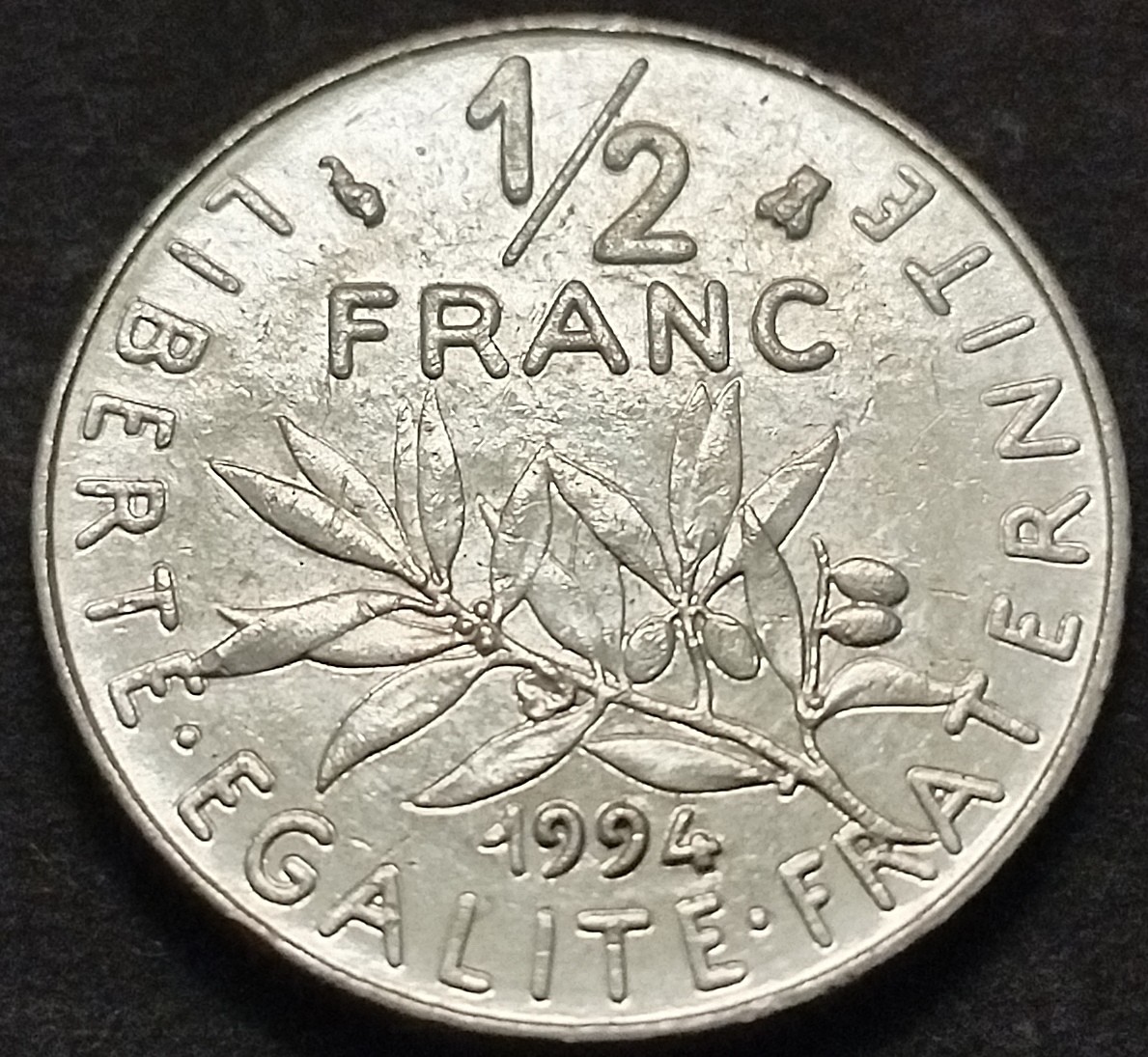 初雪钱币专场第八期（接受代拍服务） 1994年法国半法郎