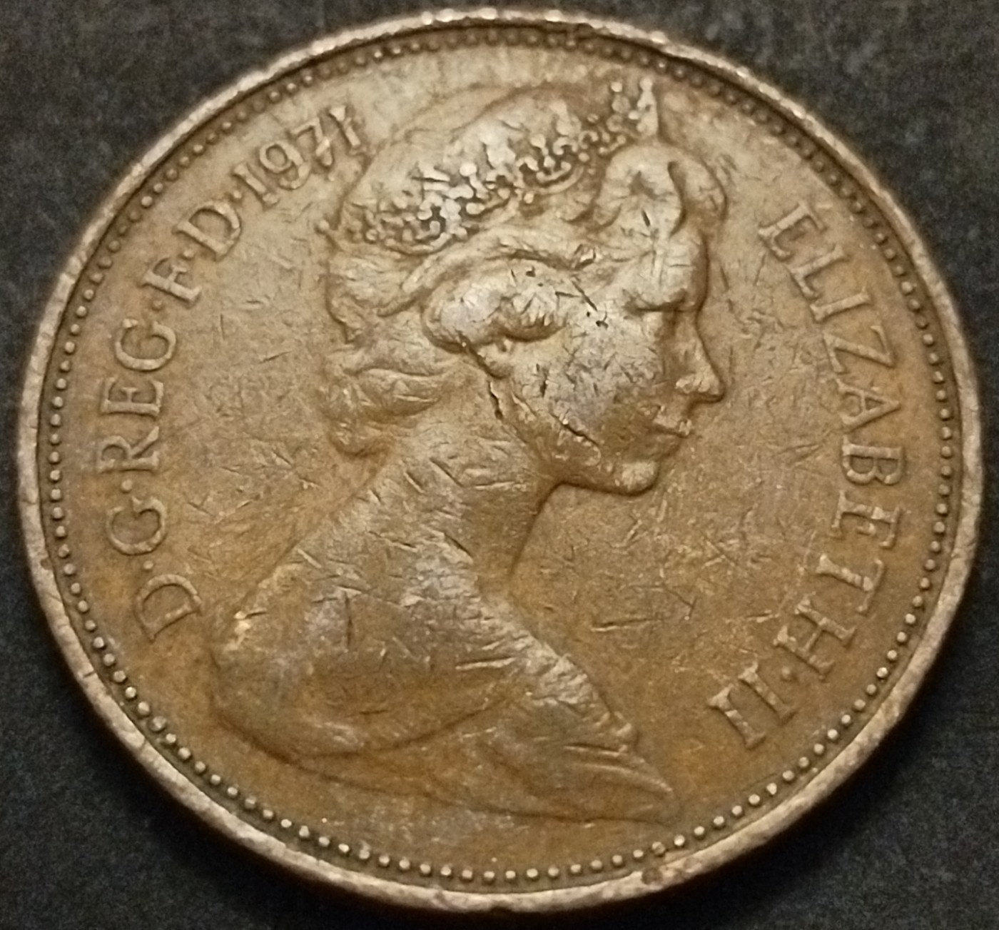 初雪钱币专场第八期（接受代拍服务） 1971年英国2便士