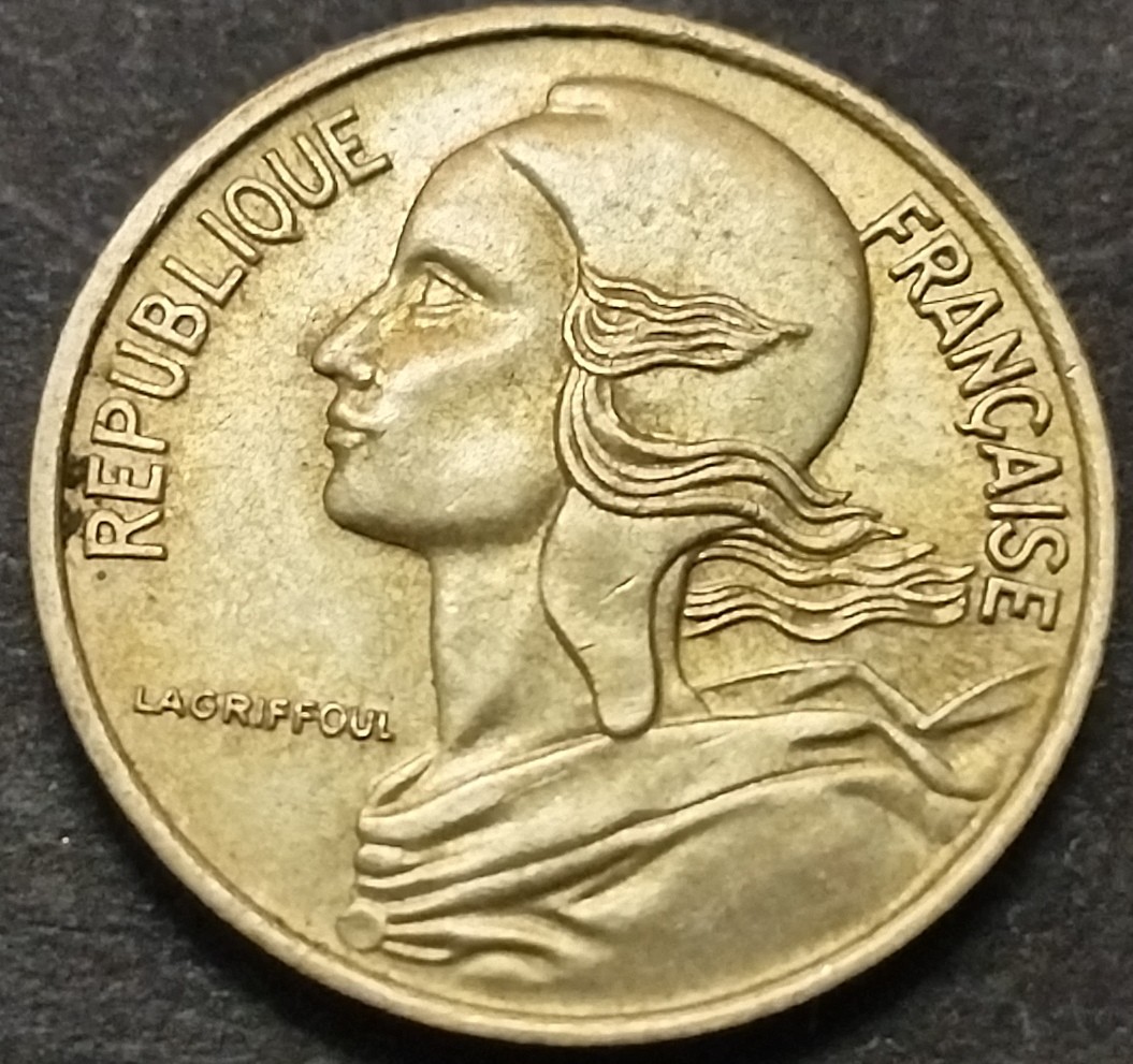 初雪钱币专场第八期（接受代拍服务） 1972年法国5分