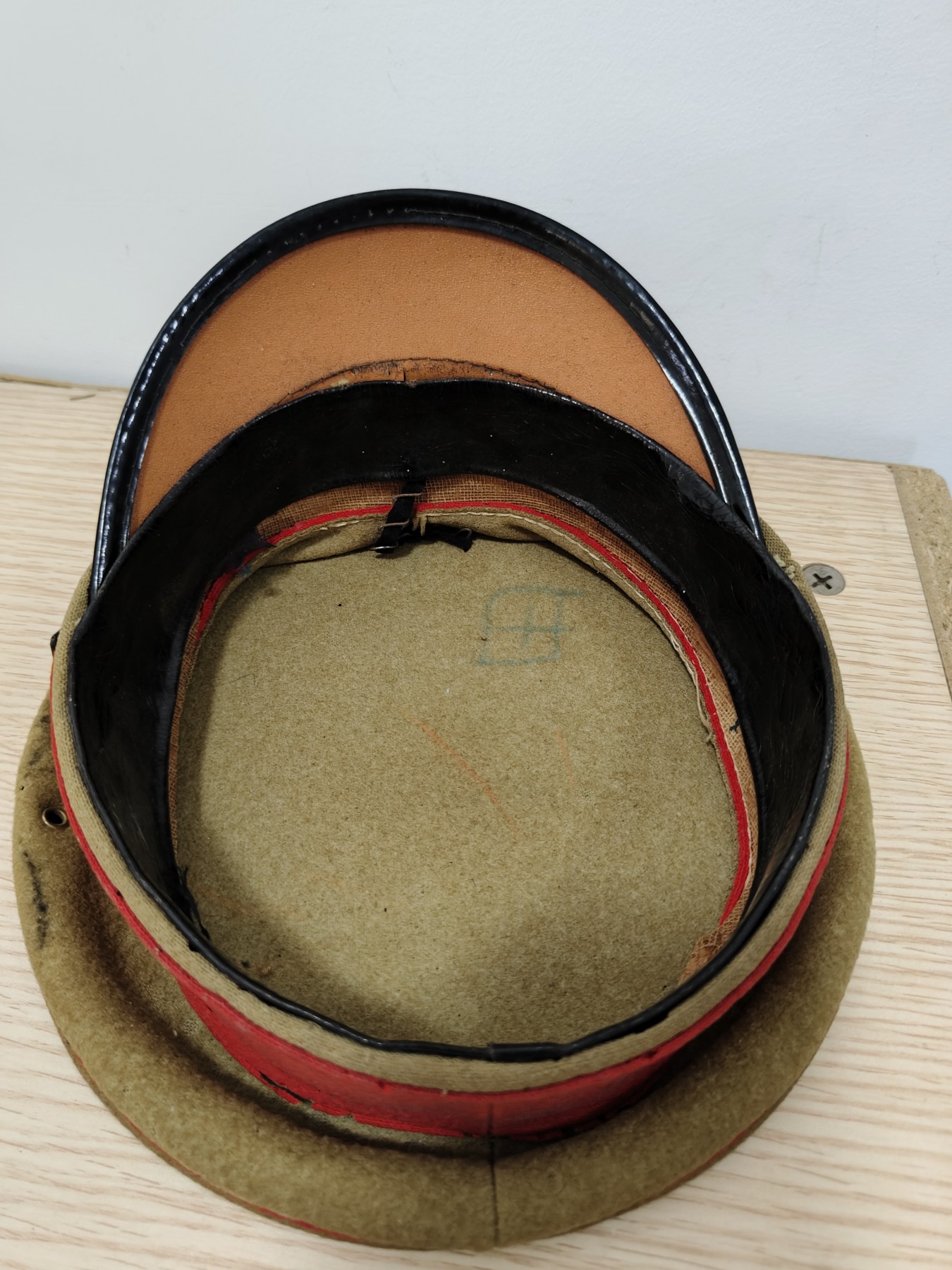 全场0元起拍 第91期 咸鱼国勋章拍卖专场 9月17日（周日）下午6：00开始 原品当时物 ww2 陆军将校大檐帽 非原装帽檐 54CM