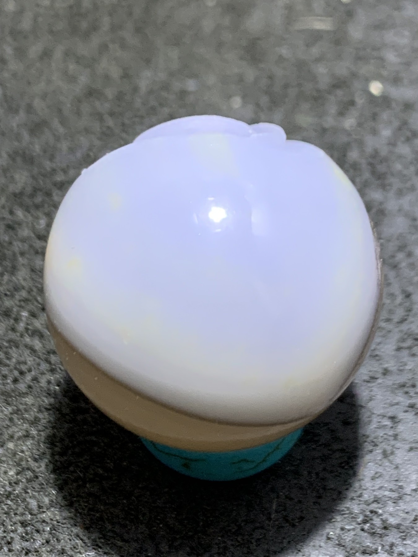 精美高玉化亚光海洋玉髓手工俏色地主2.0圆珠一个！