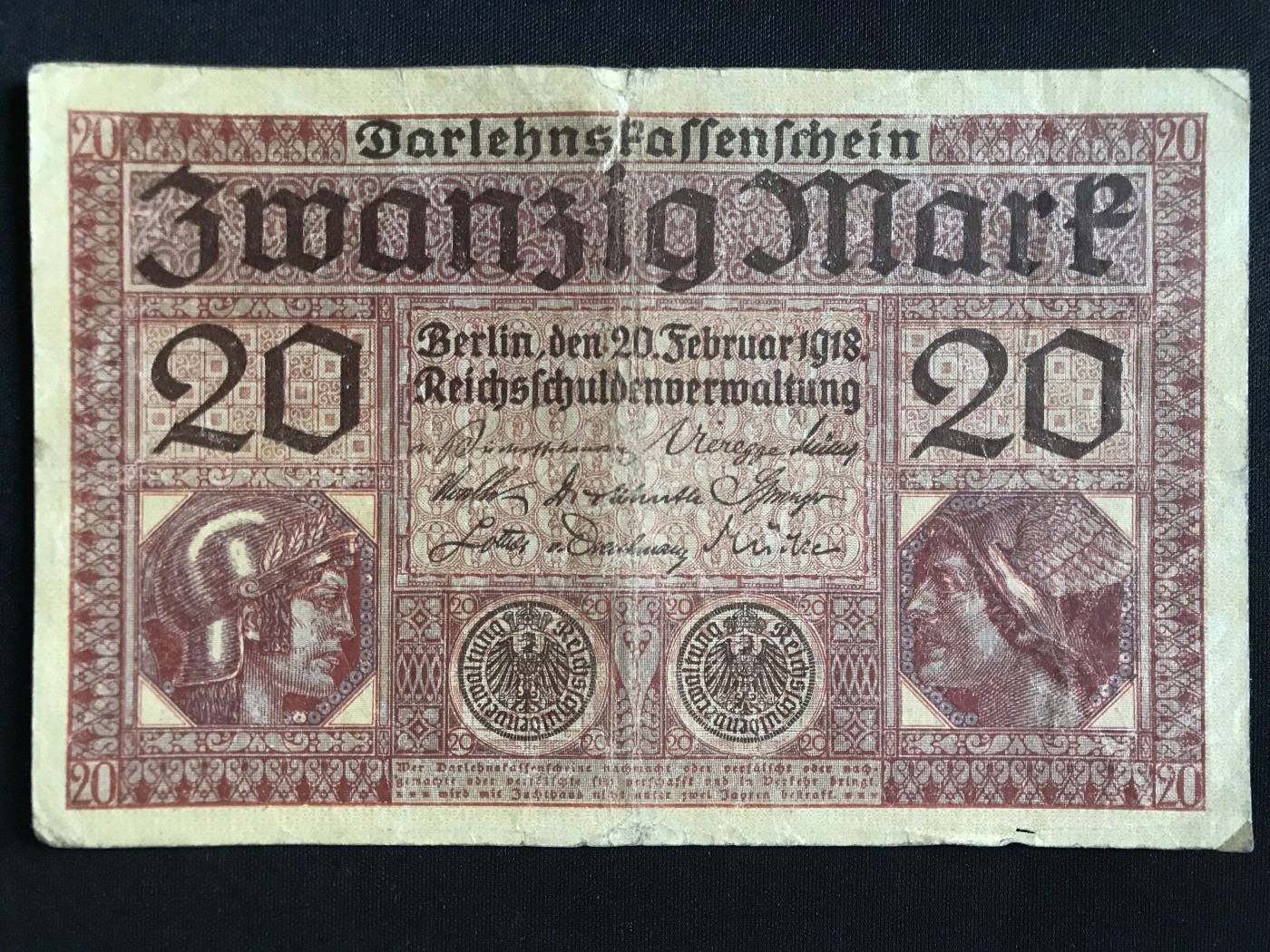 第409期 纸币专场 （无押金，捡漏，全场20包邮，偏远地区除外，接收代拍业务） 德国20马克 少见