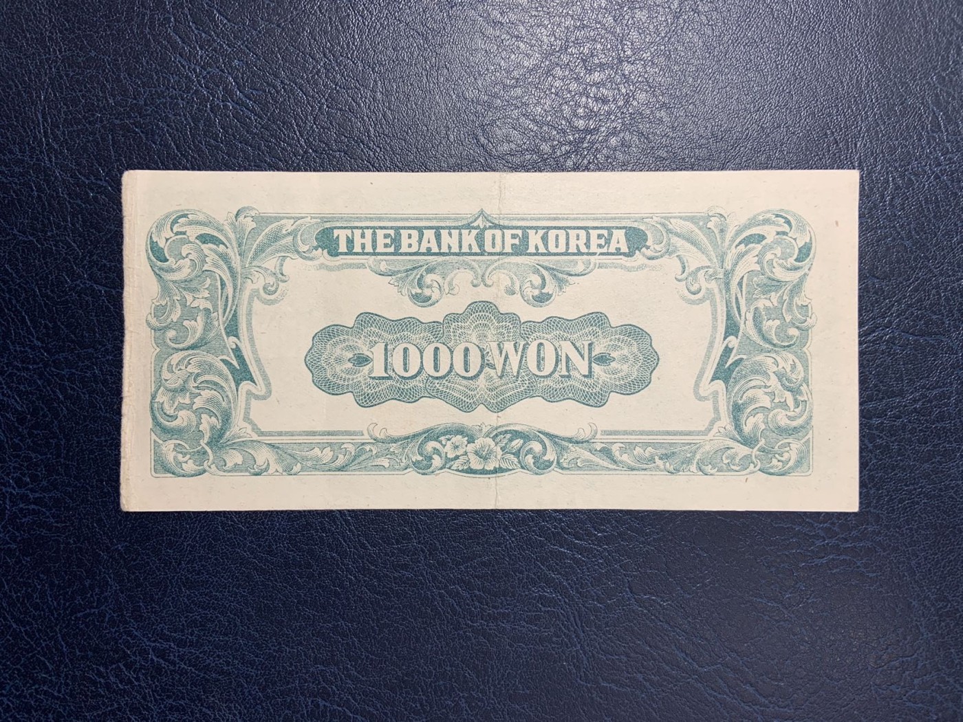 收藏联盟Quantum Auction 第289期拍卖  韩国银行1950年1000元 品相如图 早期日本印刷 总统李承晚