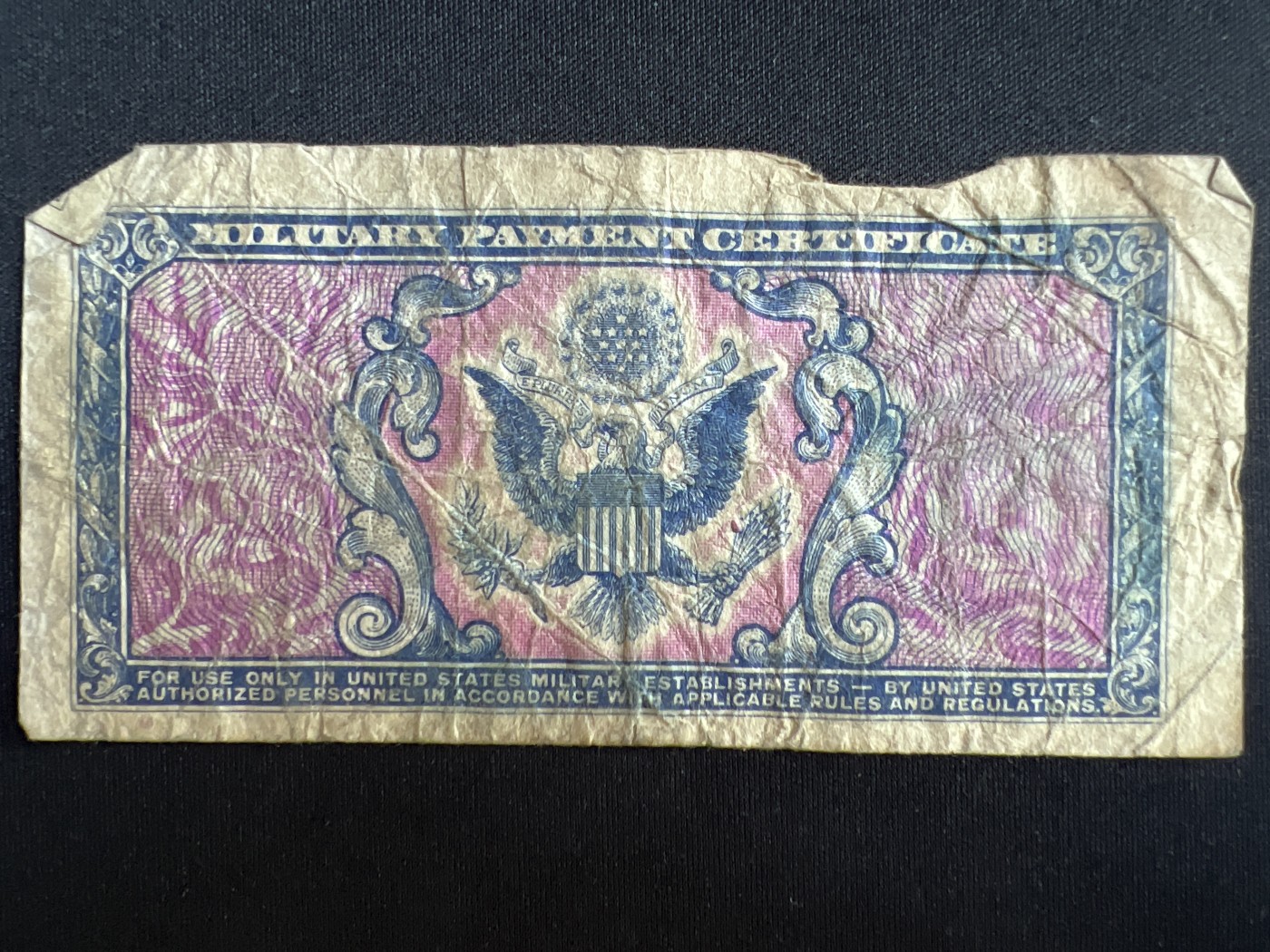 第408期 纸币专场 （无押金，捡漏，全场20包邮，偏远地区除外，接收代拍业务） 美国军票5美分