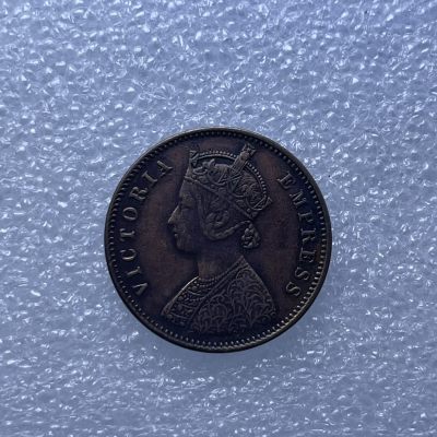 【铜匠收藏】第『53』场散币场 《接受代拍 代送NGC评级》 - 1884 印度 维多利亚 1/4安娜 铜币 直径：25.5mm 