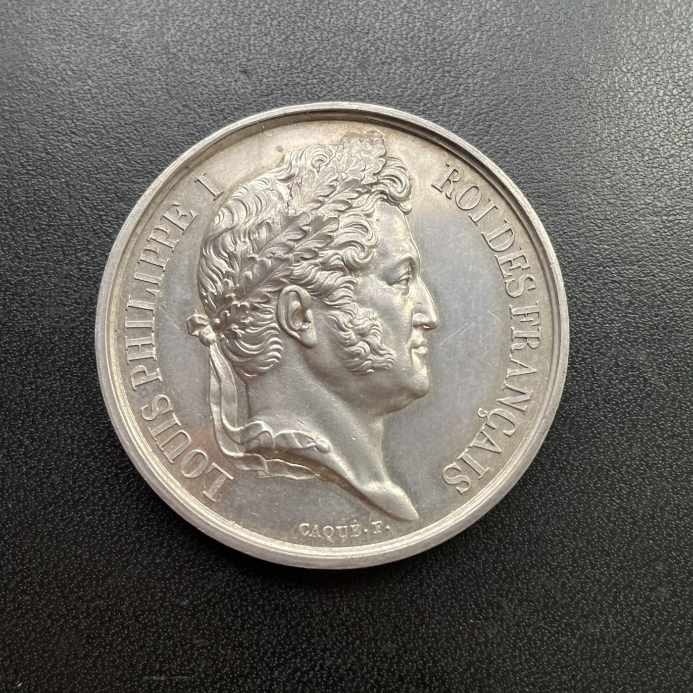 「木头集藏」章牌专场-第31期 A Caqué～法国1839年菲利普国王时期议员银章 直径：42mm，41g