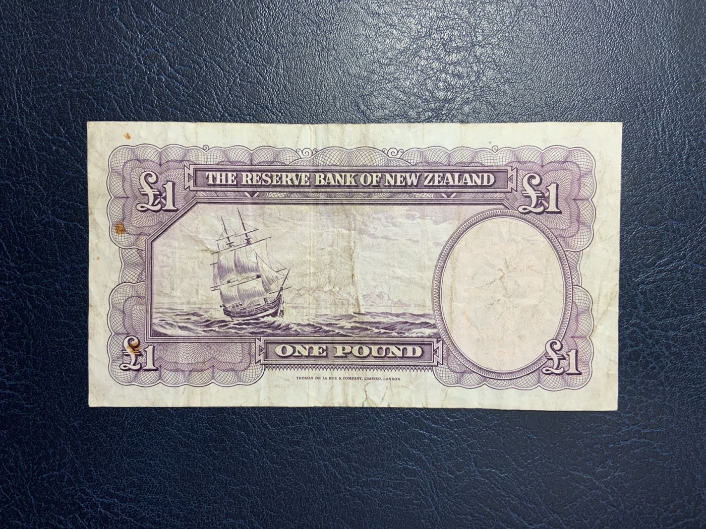 收藏联盟Quantum Auction 第289期拍卖  新西兰1956-67年1镑 品相如图 库克船长